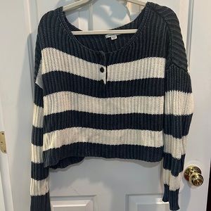 American Eagle sweater, size XS, white and navy blue